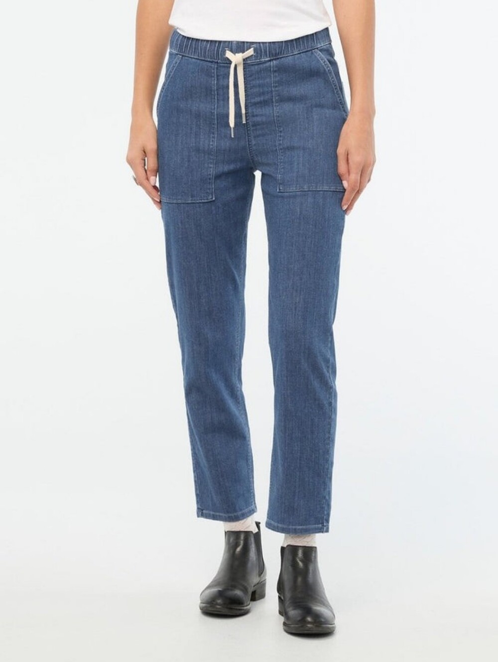 Du/er Performance Denim Lite Harbour pull -on Pant - Seaside Blue